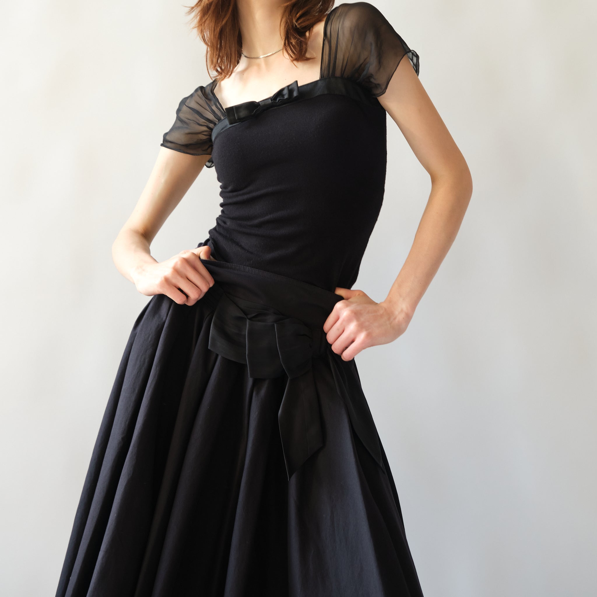 Anna Molinari Couture Silk Bow Top kikovintage Anna Molinari Couture Silk Bow Top kikovintage