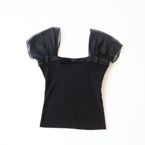 Anna Molinari Couture Silk Bow Top