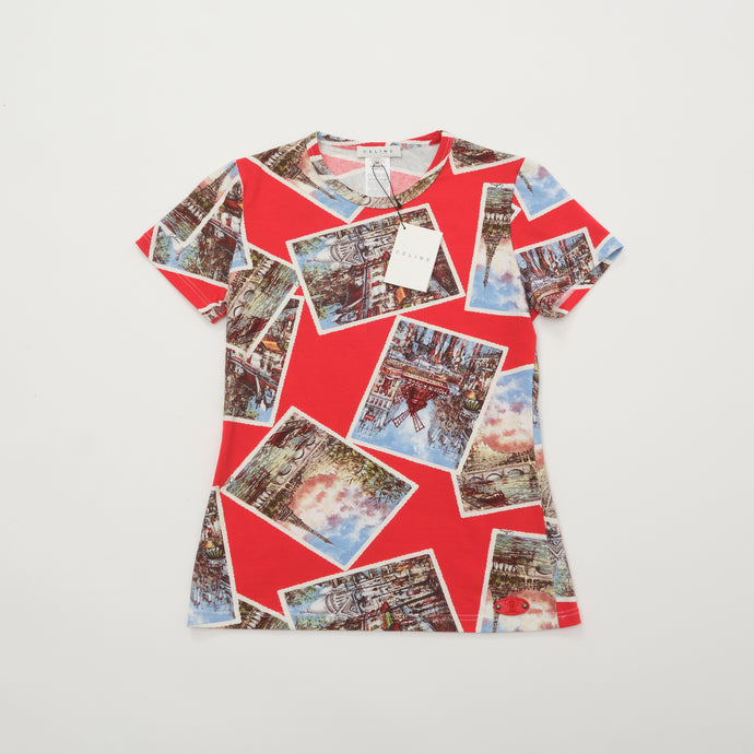 2000s Postcard Print T-shirt