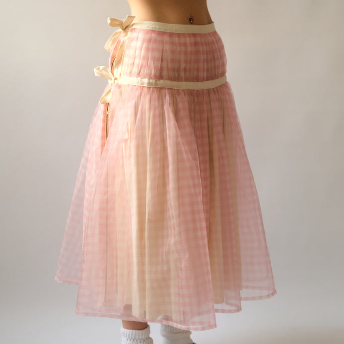 Comme Des Garçons Reversible Pink Midi Skirt