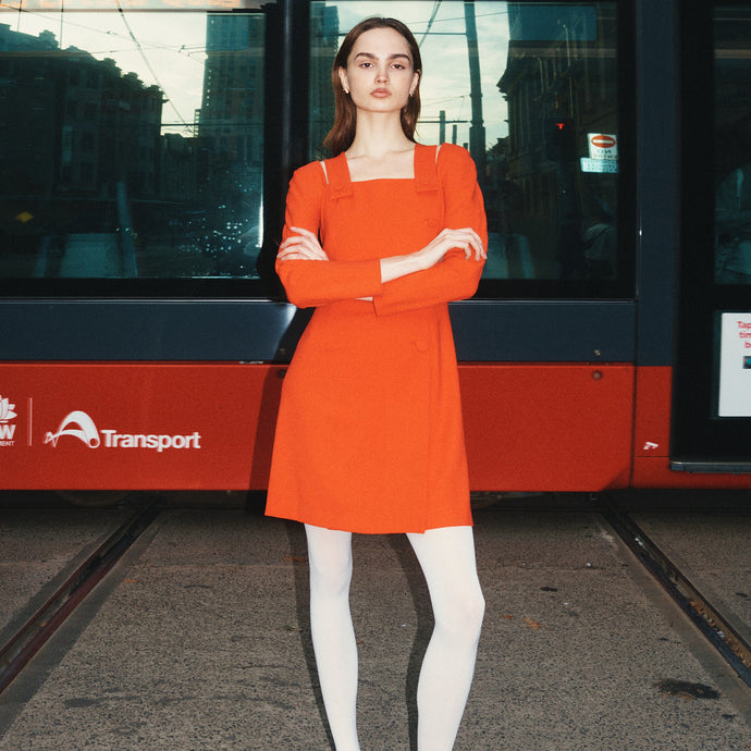 Gianni Versace Couture Orange Mini Dress