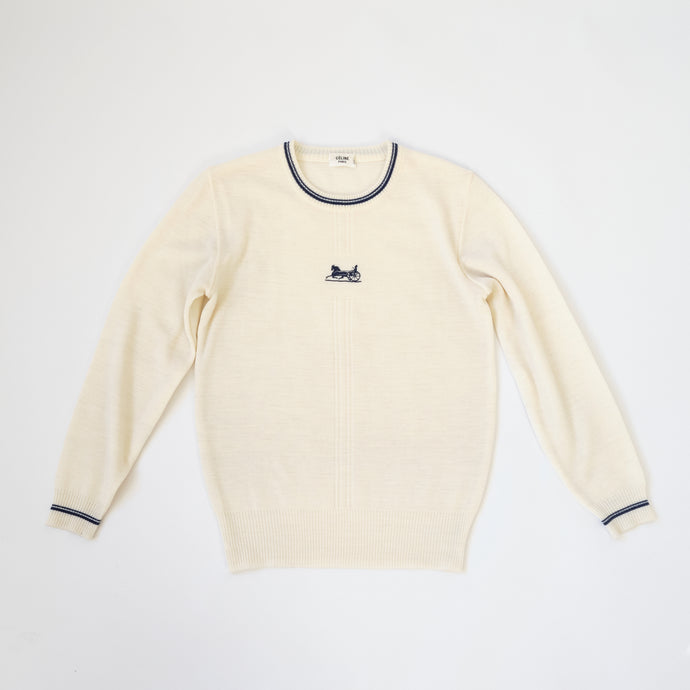 Vintage Embroidered Celine Knit