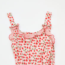 Load image into Gallery viewer, 90s Cherry Print Silk Midi Dress