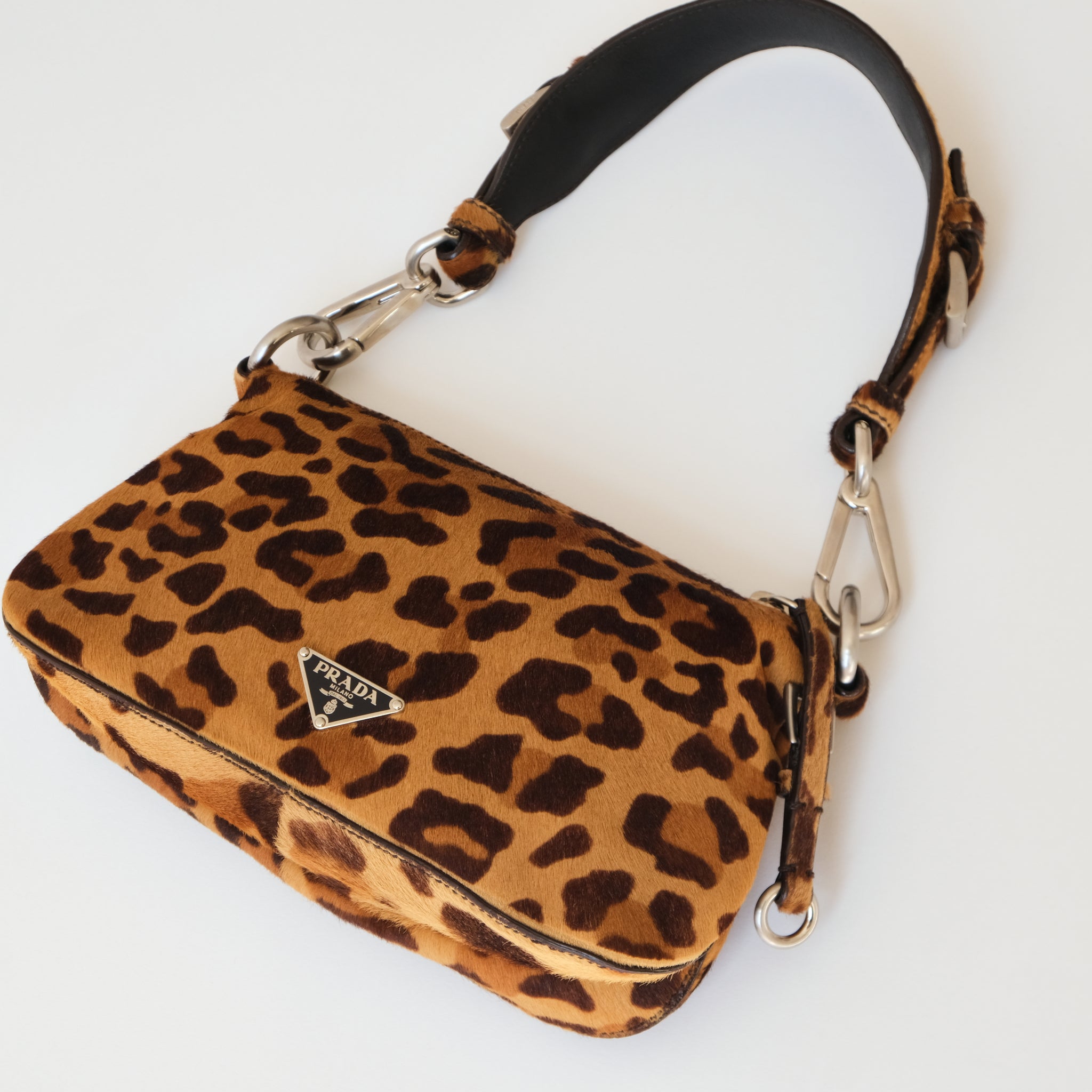 Prada cavallino leopard discount bag