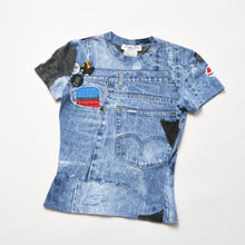 Load image into Gallery viewer, SS2001 Denim Print T-shirt