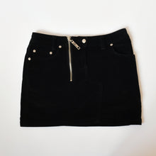 Load image into Gallery viewer, 2000s Corduroy Black Mini Skirt