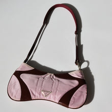 Load image into Gallery viewer, Pink Nylon &amp; Enamel Kidney bag