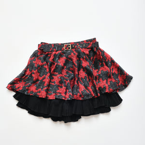 2000s Berry Print Mini Skirt