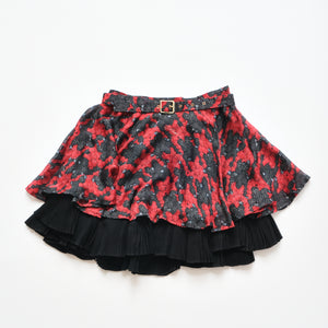 2000s Berry Print Mini Skirt