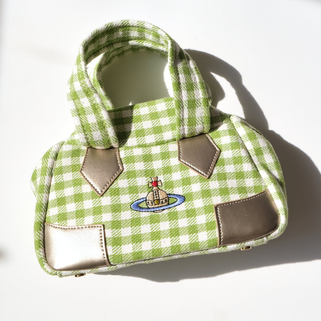 Plaid Green Mini Handbag