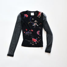 Load image into Gallery viewer, 2000s Mesh Floral Longsleeve