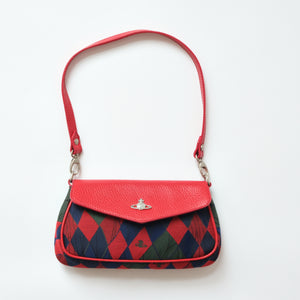 Argyle Leather Mini Purse