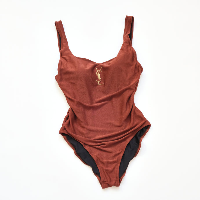 Rare Vintage Swimsuit With Gold Logo