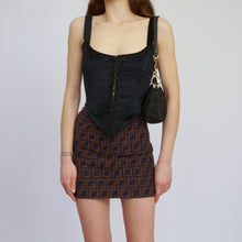 Load image into Gallery viewer, 2000s Tessuto Black Baguette Bag