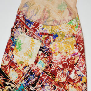 Vintage Jean Paul Gaultier 1990s Comic Print Dress