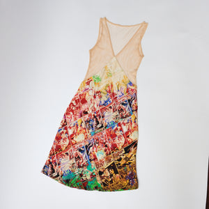 Vintage Jean Paul Gaultier 1990s Comic Print Dress