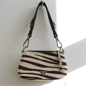 Vintage Zebra Ponyhair Bag