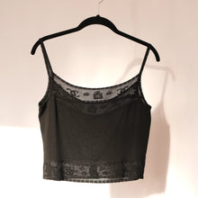 Load image into Gallery viewer, Black Lace Trim Camisole