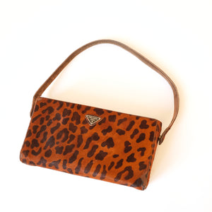 Vintage Leopard Print Cavallino Bag