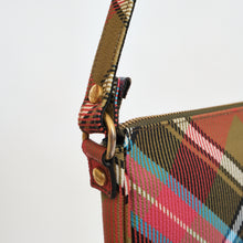 Load image into Gallery viewer, Tartan Deep Red Mini PVC Bag