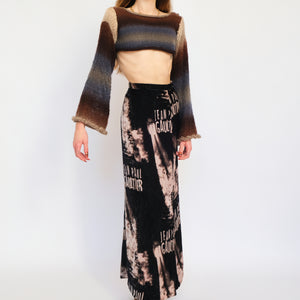 Vintage Velvet Midi Skirt