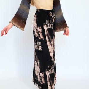 Vintage Velvet Midi Skirt