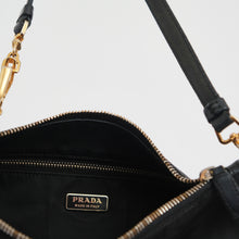 Load image into Gallery viewer, 2000s Tessuto Black Baguette Bag
