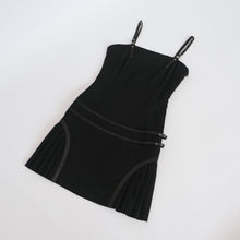 Load image into Gallery viewer, Early 2000s Pleated Mini Dress
