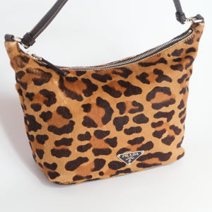 Rare Vintage 2000s Ponyhair Leopard Bag
