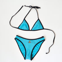 Load image into Gallery viewer, Rare Vintage Orb Blue Embroidered Bikini