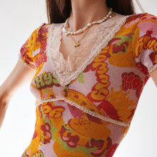 Load image into Gallery viewer, 1990s Hysteric Glamour Sparkly Burger Top