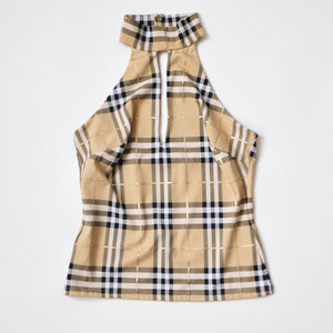 2000s Nova Check Halterneck