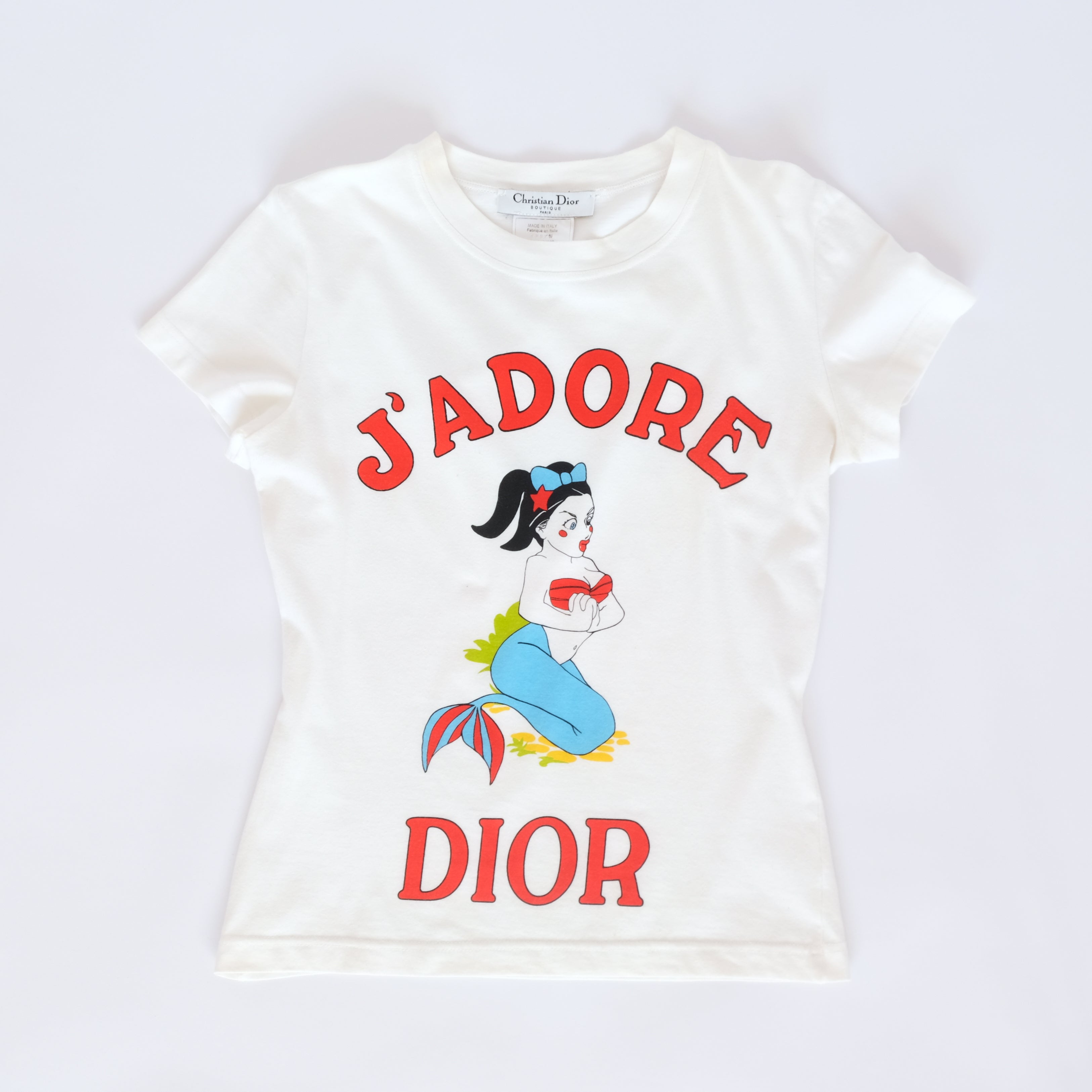 Rare 2000s Mermaid J'adore Dior T-shirt – kikovintage