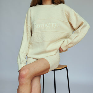 Cream Cable Knit Sweater