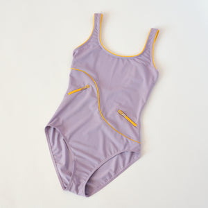 2000s Lilac One Piece Swimsuit