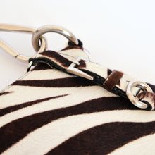 Load image into Gallery viewer, Vintage Zebra Print Pony Hair Shoulder Bag