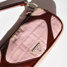 Load image into Gallery viewer, Pink and Red Leather &amp; Nylon Mini Bag