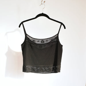 Black Lace Trim Camisole