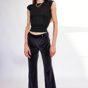 Velvet Flared Pants