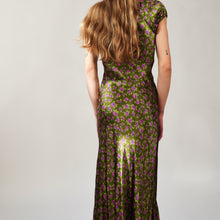 Load image into Gallery viewer, 1990s Silk Milkmaid Dress