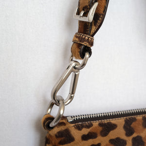 Vintage 2000s Leopard Print Shoulder Bag