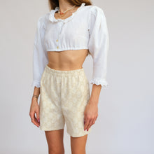 Load image into Gallery viewer, Monogram Cream Shorts