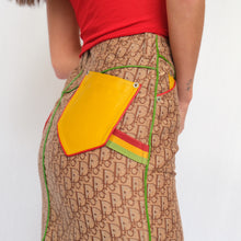 Load image into Gallery viewer, Iconic SS2004 Rasta Collection Monogram Skirt