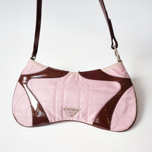 Load image into Gallery viewer, Pink Nylon &amp; Enamel Kidney bag