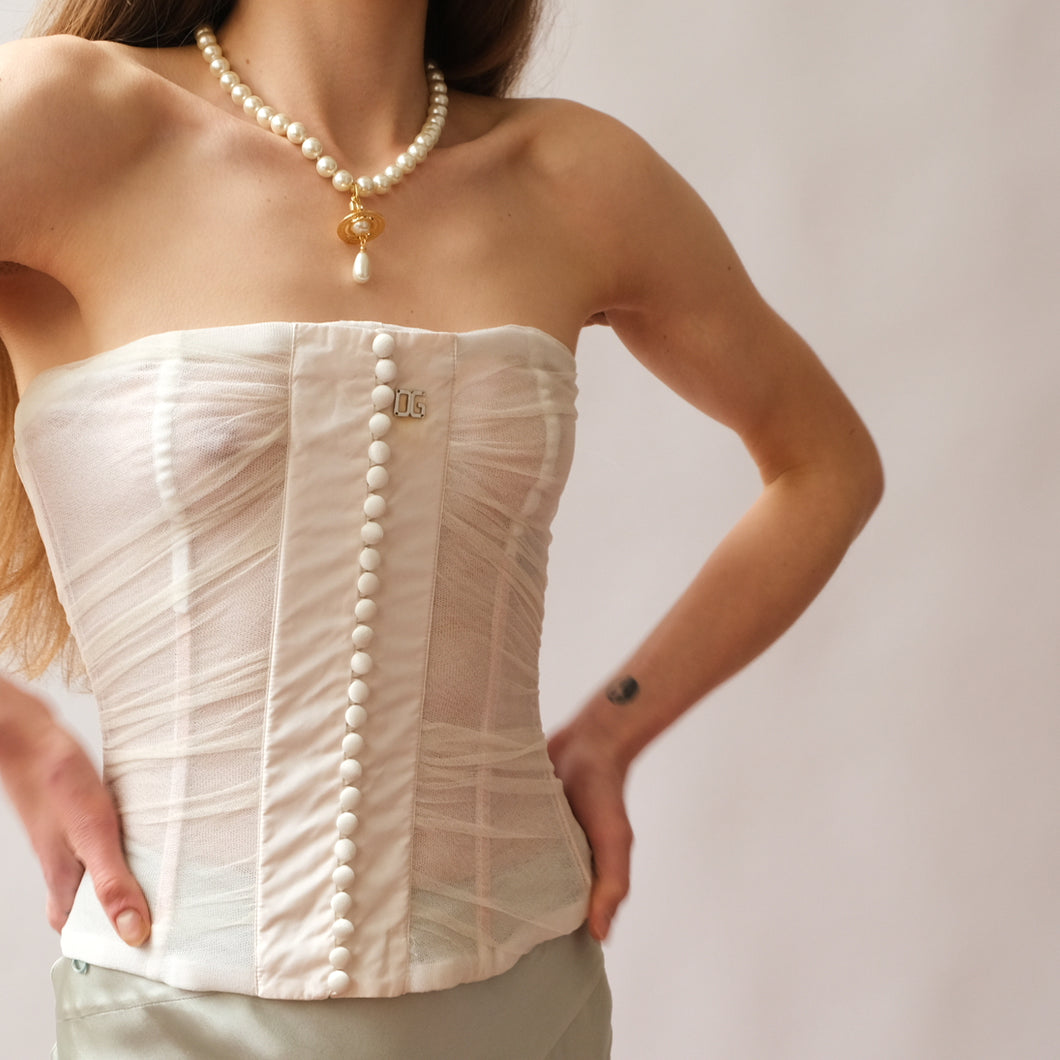2000s Ruched Corset