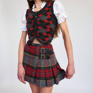 Iconic Tartan Pleated Mini Skirt